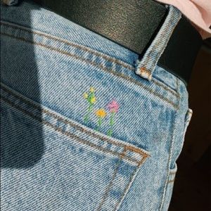 COPY - embroidered brandy melville jane jeans